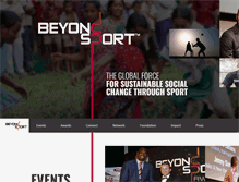 Tablet Screenshot of beyondsport.org